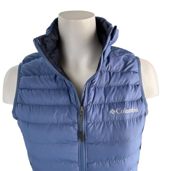 NWT Women's Columbia South Valley Hybrid Vest Two-Tone Blue Size Small S - Picture 2 of 11
